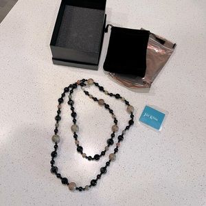 NIB - Mine Finds by Jay King black agate necklace